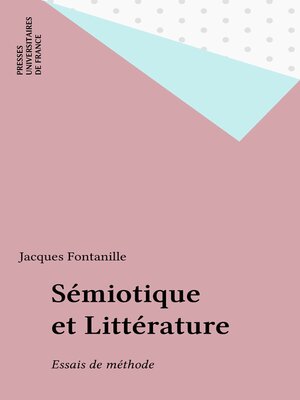 cover image of Sémiotique et Littérature